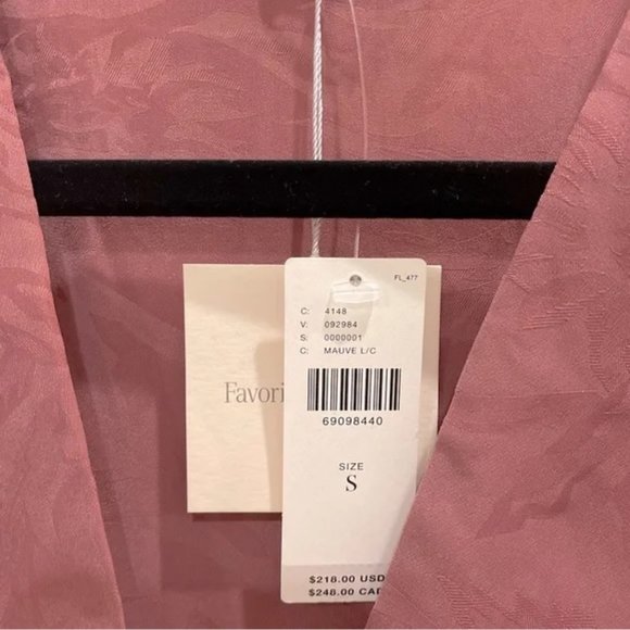 NWT Favorite Daughter The Date Blouse Bodysuit Color: Mauve Floral Size Small - Picture 3 of 4